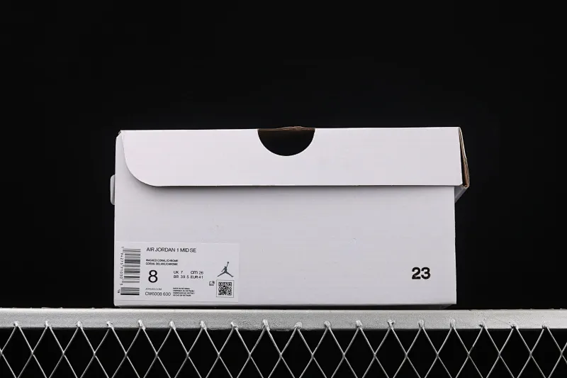 All categories Air Jordan Jordan series basketball shoes Air Jordan 1 Mid Air Jordan 1 Mid AJ1 Joe 1 China silver powder CW6008-600